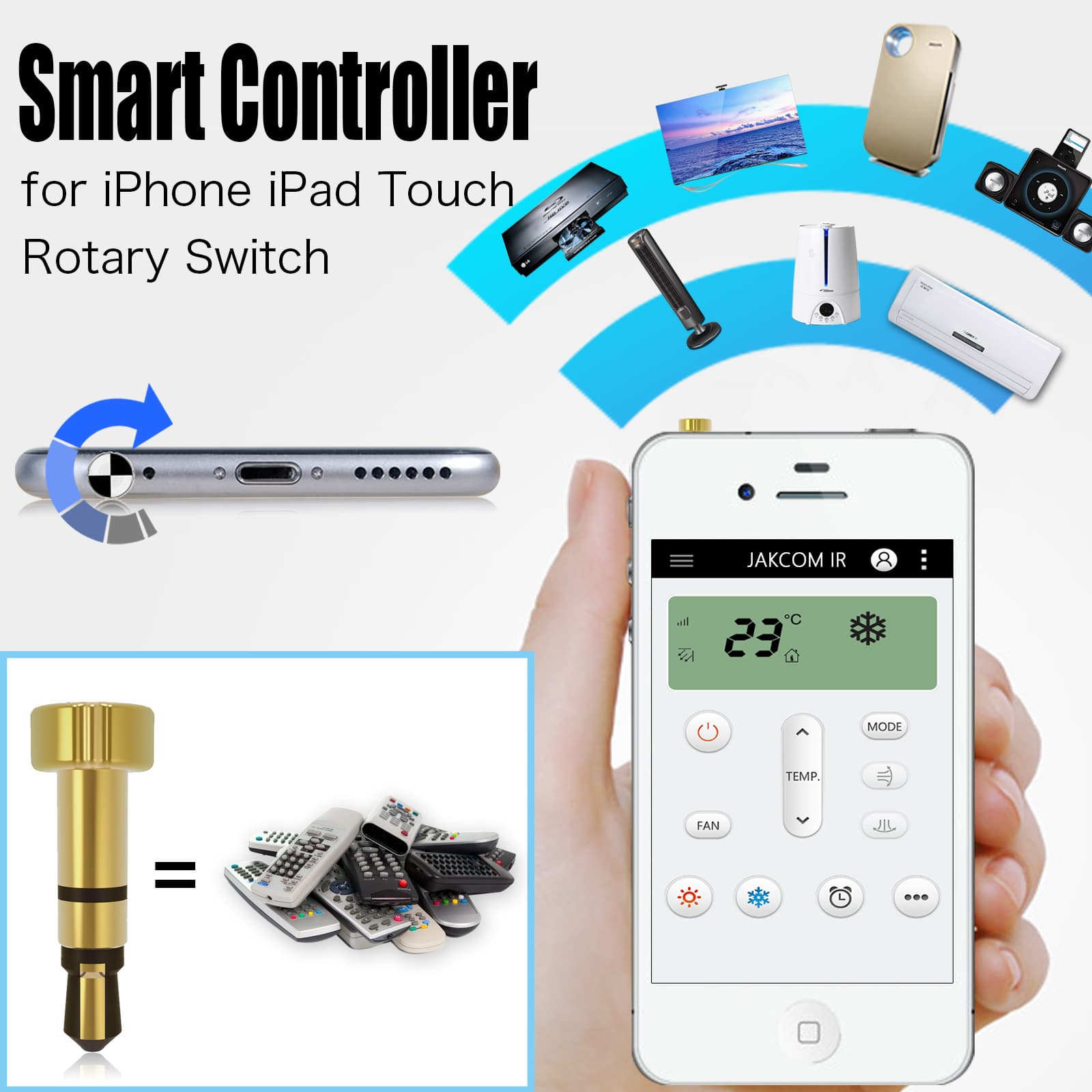 IR Universal Smart Remote Controller for Iphone and other Apple Devices